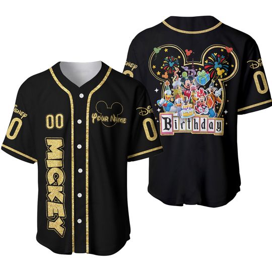 Personalized Disneyland Birthday Baseball Jersey