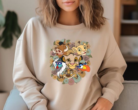 Disney Floral Lion King Sweatshirt, Hakuna Matata Sweatshirt, Disney Animal Kingdom Sweatshirt, Disney Family Safari Shirt, Simba Nala Shirt