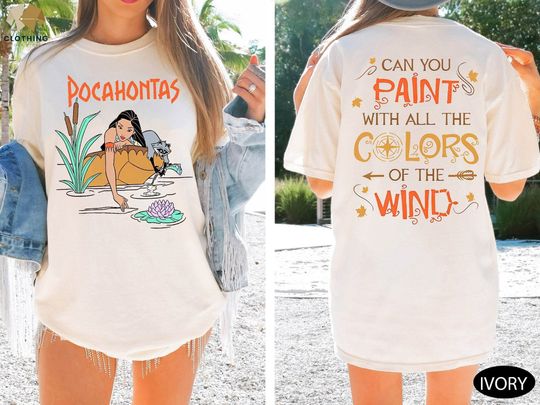 Disney Pocahontas  Shirt, Disney Princess Shirt, Pocahontas Meeko Raccoon Shirt, Princess Pocahontas Shirt