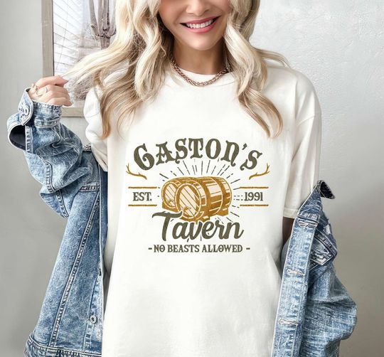 Gaston'S Tavern Shirt, Disney Beauty And The Beast T-shirt, Gastons Bar
