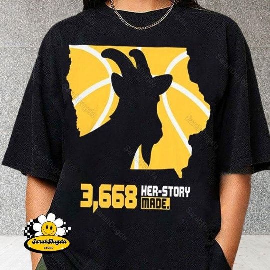 Caitlin Clark Shirt, Caitlin Clark 3668 Her-Story Made T-Shirt