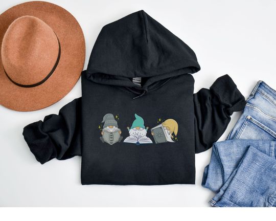 Discover Trendy Reading Gnomes Hoodie, Book Lovers Gifts
