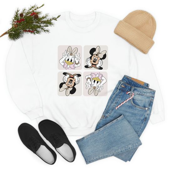 Mickey Minnie Daisy Duck Cute Sweatshirt