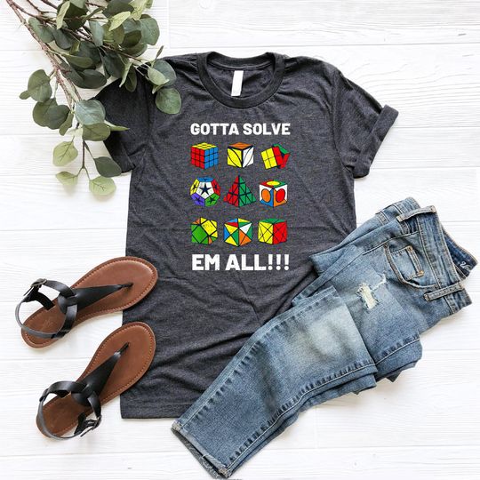 Rubiks Cube Shirt, Gotta Solve Shirt, Competitive Puzzle Shirt, Rubiks Solve Lover Tshirt, Math Cubing Shirt, Cube Game Tshirt, Gift