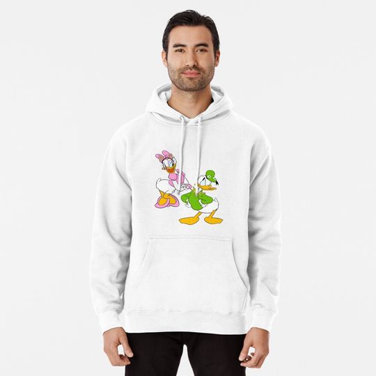 Donald and Daisy as Kermit and Piggy Pullover Hoodie