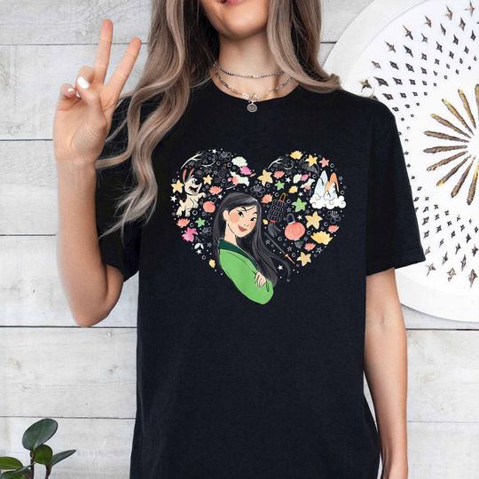 Vintage Disney Mulan Heart Shirt
