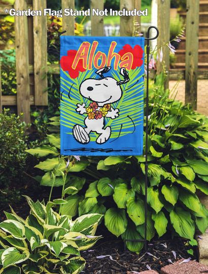 PEANUTS, PEANUTS Aloha Snoopy  Garden Flag, Officially Licensed PEANUTS, Summer