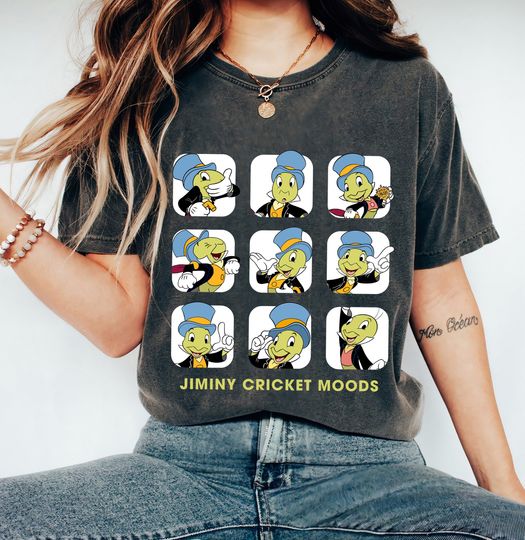 Jiminy Cricket T-Shirt, Disney Pinocchio T-shirt