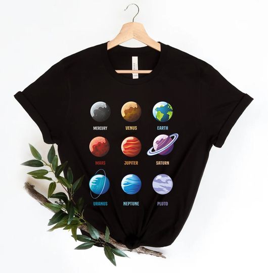 Solar System Planets T-Shirt, Space Geeks Gift, Space Shirt, Solar System Hoodie, Nasa Tank Top, Nasa Shirt, Astronomy Shirt, Astronaut,
