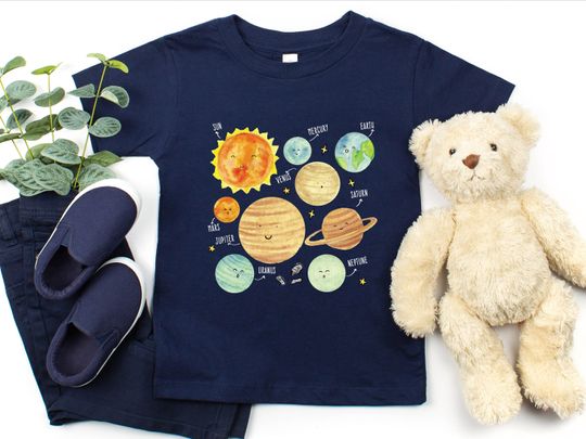 Solar System Shirt and Onesie, Cute Planets Toddler & Youth Shirt, Space Lover Kids Shirt, Planets Lover Shirt, Space-Themed Gift Shirt