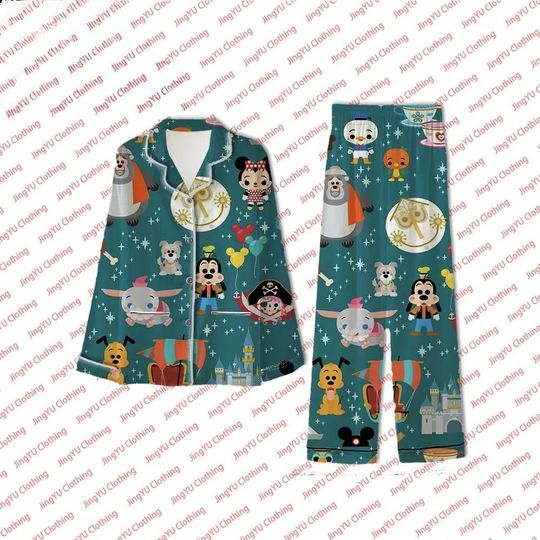 Disney Chibi Characters Pajamas Set