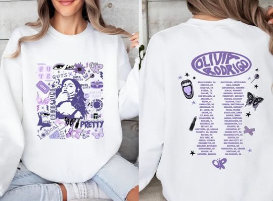 Olivia Rodrigo Guts Tour 2024 Shirt, The Guts World Tour 2024 Shirt, Olivia Rodrigo T-Shirt, Olivia Rodrigo Sweater, Guts Tour 2024 Shirt