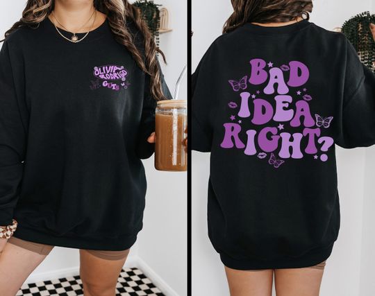 GUTS world tour 2024 Shirt, Olivia Rodrigo SweatShirt, Bad Idea Right , Olivia Sour Tour Best Seller Trending Shirt Gift for fan