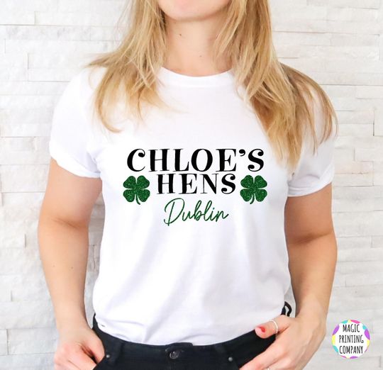 Irish Hen Do T-shirt -Custom Name- Ireland  St Patricks Day