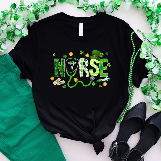 St Patricks Day Nurse Shirt, Irish Nurse, St Paddys Day