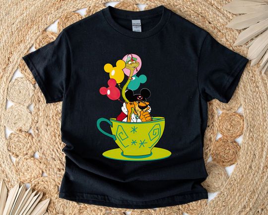Prince John And Sir Hiss Mickey Balloons Tea Cup Shirt