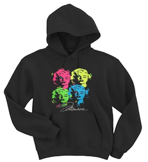 Adult Hoodie / Neon Marilyn Monroe