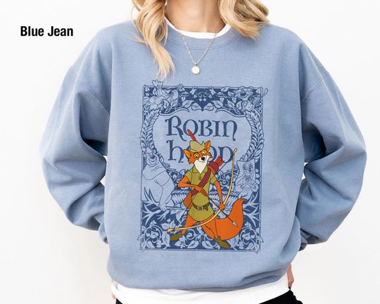 Vintage Robin Hood Sweatshirt, Prince John Little John Disney Sweatshirt