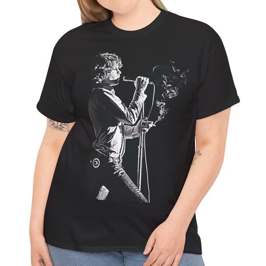Jim Morrison on Stage, The Doors Graphic T-Shirt, Rock band T-shirt