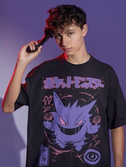 Gengar Ghastly T-Shirt, Japanese Anime T-Shirt