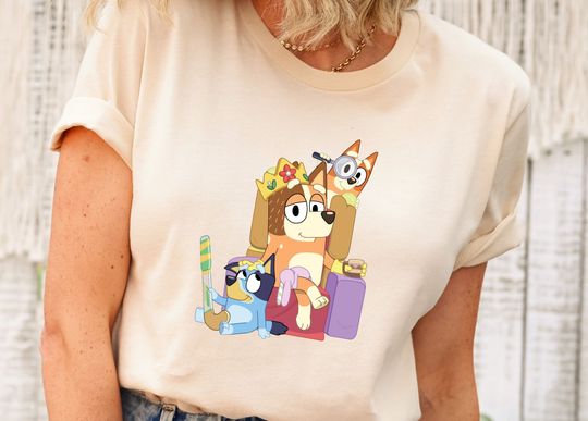 Mama Queen BlueyDad Mum Shirts , Easter Party Shirt, BlueyDad Mum Matching Shirt