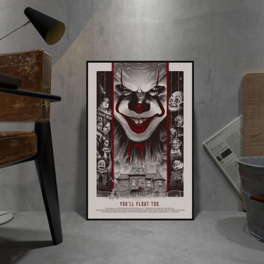 IT Poster, Pennywise Poster, Wall Decor