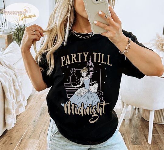 Cinde Party till Midnight Shirt, Cinde Shirt, Princess Cinde Shirt, Cinde WDW Disneyland Family Vacation 2024 shirt