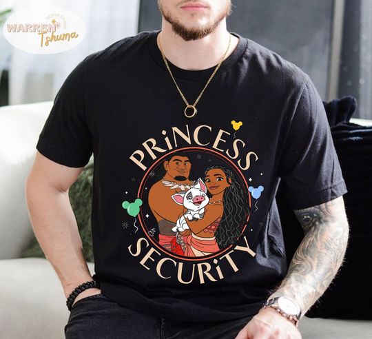 Princess Security Demi Dad Shirt, Maui Shirt for Dad, Disney Moana shirt, Maui tee