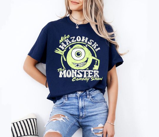 Vintage The Monster Mike Wazowski Shirt, Disney Mike Monsters Inc Shirt