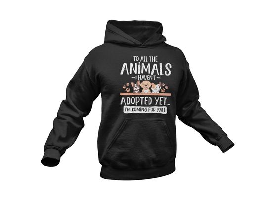 Cute Animal Rescue Hoodie / Save Animal Gift For Him & Her