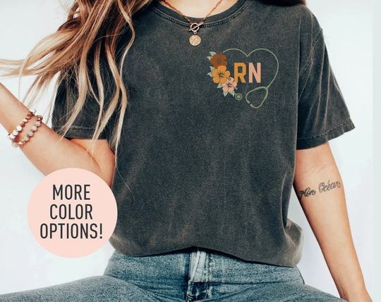 Registered Nurse Shirt for Women, RN TShirt for Registered Nurse