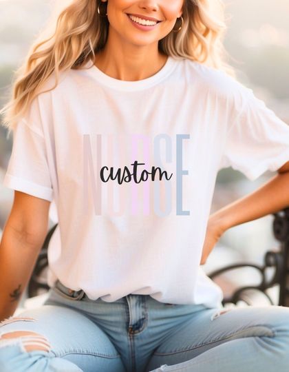 Custom Nurse t-shirt gift, registered nurse, nursing school graduation