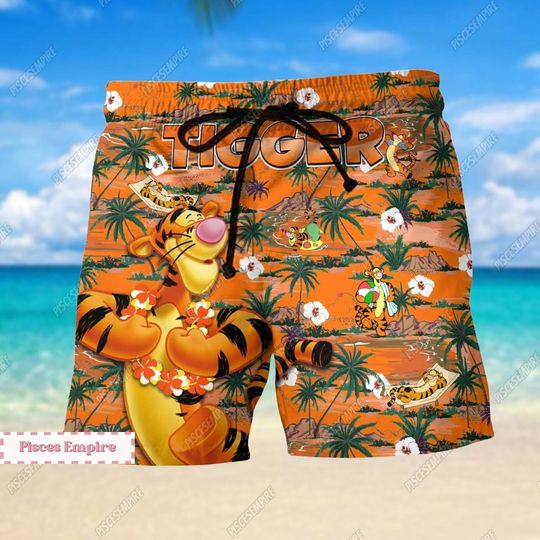Disney Tiger Shorts Men, Tiger Disney Shorts Women, Winnie The Pooh Summer