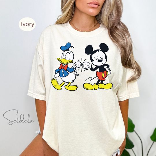 Mickey and Donald Friends - Best Friends Disney Shirt - Disney Family Shirts - Mickey Mouse and Donald Duck Shirts