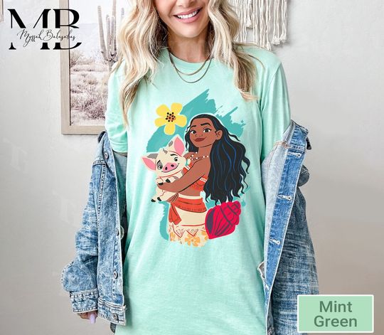Disney Princess Moana and Pig Shirt