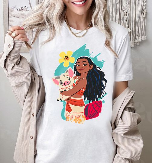 Disney Princess Moana and Pua T-Shirt