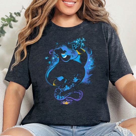 Retro Disney Aladdin Genie Portrait Shirt, Disney Genie Jinn