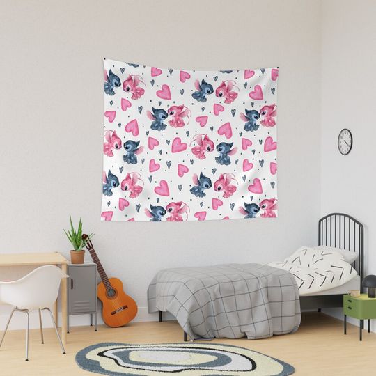 Lilo and Stitch Love Disney Tapestry