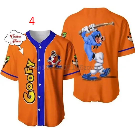 2024 Custom Name Disney Goofy Baseball Jersey