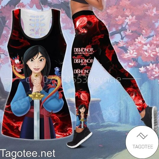 Disney Minnie Mouse Hollow Tanktop or Legging, Gift Idea For Fans