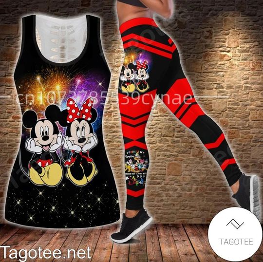 Disney Minnie Mouse Hollow Tanktop or Legging, Gift Idea For Fans