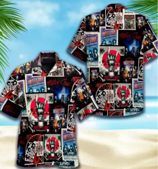 MOTLEY CRUE Hawaiian Shirt, hot-art, summer shirt