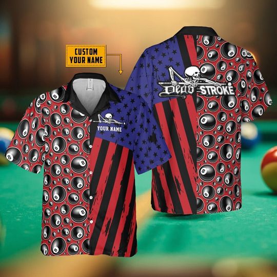 Billiard Dead Stroke Hawaiian Shirt, Billiard Hawaii Shirt, Pool Player Shirt, Gifts For Billard Lovers, Gift For Family, Father's day Gift