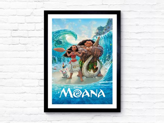 Moana Princess, Disney poster, art decoration