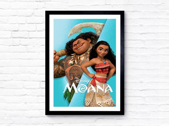Moana Princess, Disney poster, art decoration