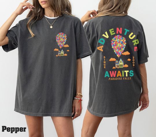 Disney Carl Ellie Balloons Shirt, Adventure is Out There Shirt, Carl and Ellie Shirt