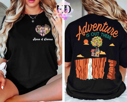 Disney Carl Ellie Balloons Shirt, Adventure is Out There Shirt, Carl and Ellie Shirt