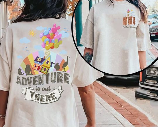Disney Carl Ellie Balloons Shirt, Adventure is Out There Shirt, Carl and Ellie Shirt