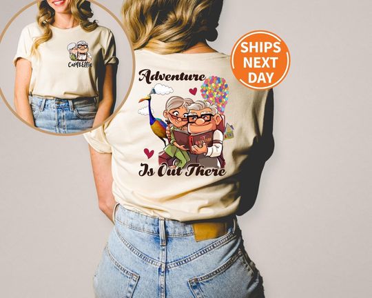 Disney Carl Ellie Balloons Shirt, Adventure is Out There Shirt, Carl and Ellie Shirt