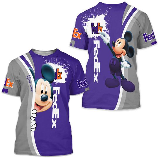 Personalized Disney Mickey Mouse FedEx Shirt
